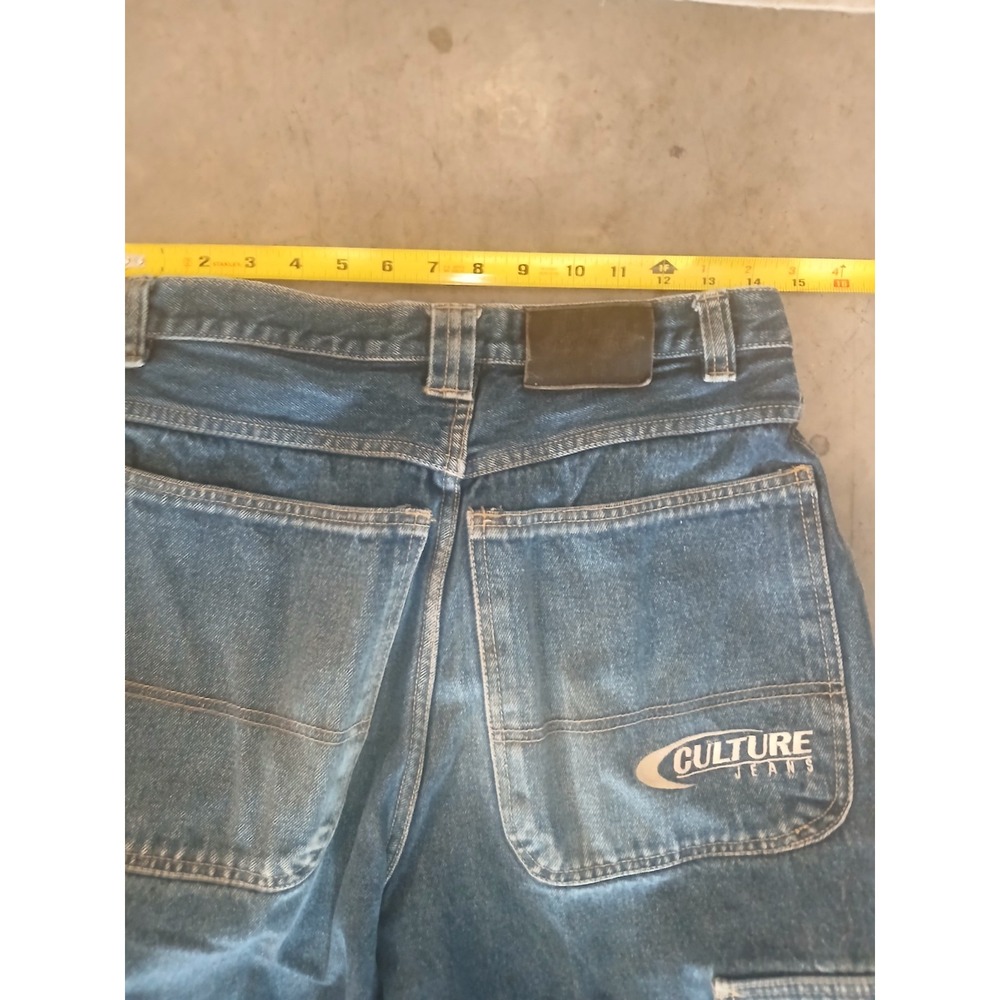 Vintage Y2K Culture Jeans 30x30  Fit 29x28 Baggy Wide Leg Hip Hop Rap - Picture 10 of 13